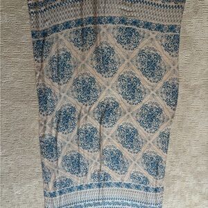 Blue & Pink Patterned Scarf